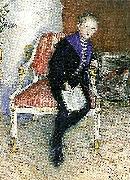 Carl Larsson portratt av vult och ulla painting